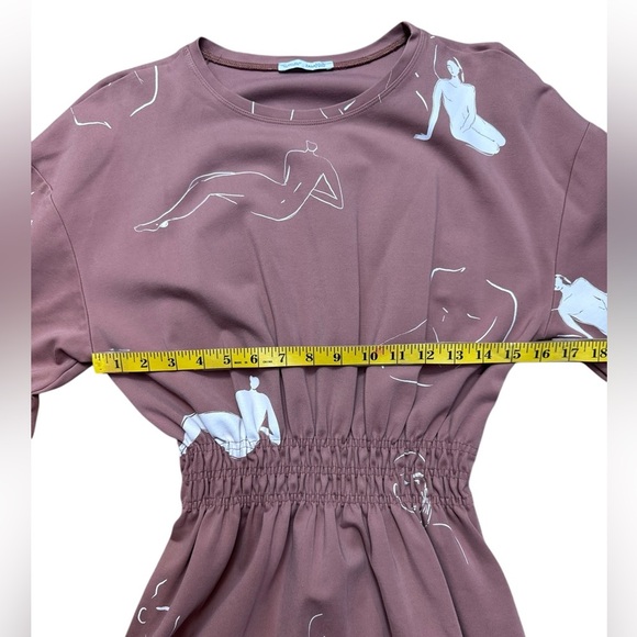 Zara  tan Crew Neck Bishop Sleeve Sweater - Picture 7 of 13